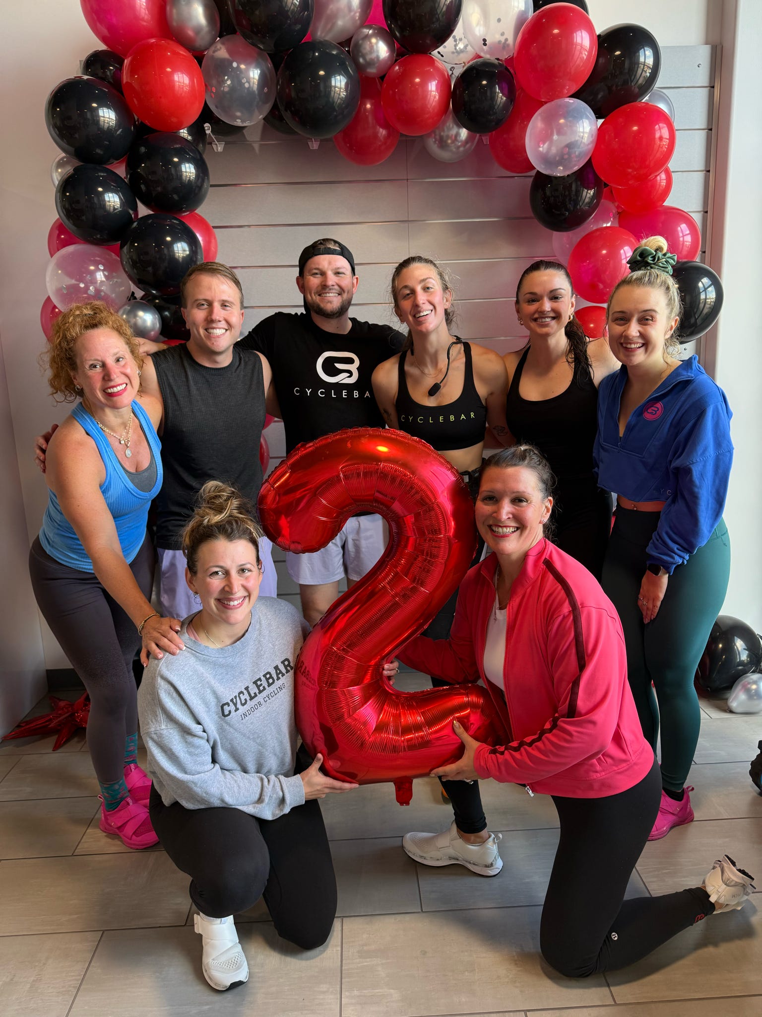 Indoor cycling class